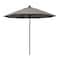 California Umbrella 9' Black Aluminum Market Patio Umbrella, Pacifica Taupe 194061335956 - alternate 1